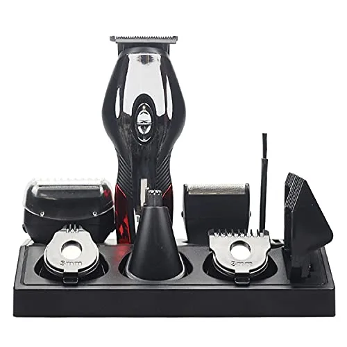 Miniatura 2 de Cortadora de barba inalámbrica, recortadora de pelo para hombres, impermeable, para cuerpo, bigote, nariz, oído, corte facial, afeitadora eléctrica