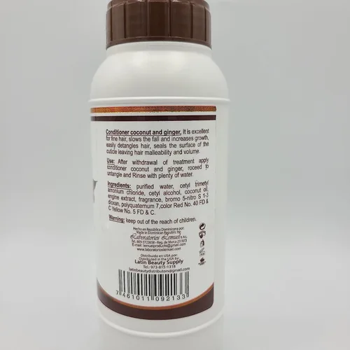 Miniatura 2 de Lemuel Leche Cabra - Acondicionador de coco y jengibre para la caída del cabello, 20 onzas