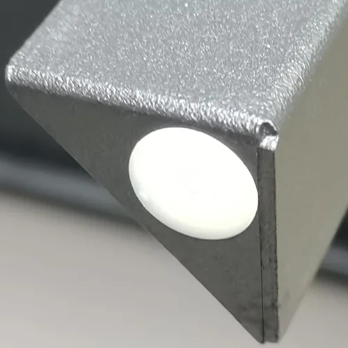 Miniatura 8 de FixtureDisplays® Mesita de noche de metal negro de 2 niveles, 14 pulgadas de ancho x 11 pulgadas de profundidad x 17 pulgadas de alto, elevador