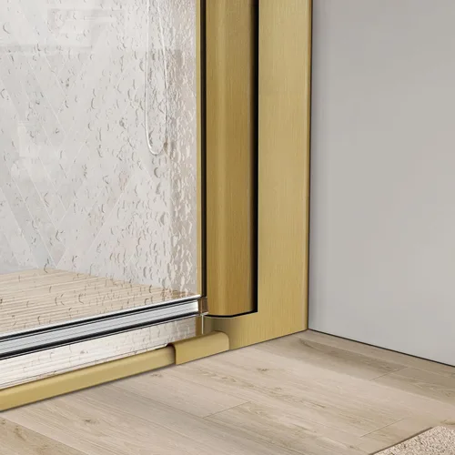 Miniatura 6 de Puerta de ducha de baño, puerta de ducha de vidrio templado sin marco, panel de ducha de 28" de ancho x 72" de alto, puerta de ducha batiente simple