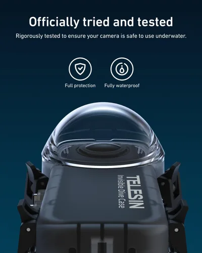 Miniatura 6 de TELESIN Insta 360 X4 - Funda de buceo invisible, 164.0 ft/164 pies, impermeable, carcasa protectora para buceo subacuático, carcasa para Insta 360