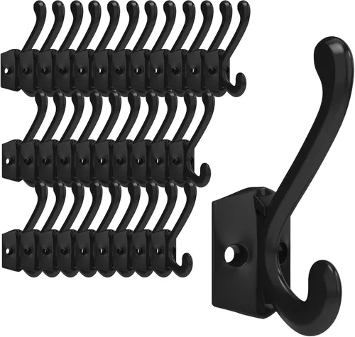 Miniatura 12 de CBWLWJ Paquete de 16 ganchos de pared resistentes para colgar en la pared, para sala de estar, baño, cocina, para abrigo, bolsa, bufanda, toalla