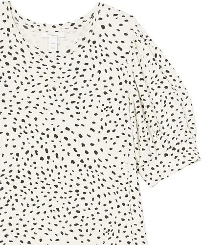 Miniatura 5 de Daily Ritual Vestido de manga corta abombada de toalla supersuave para mujer