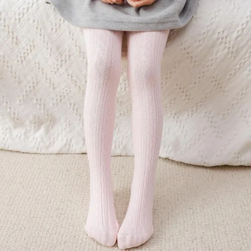 Miniatura 3 de vanberfia Medias de algodón de punto trenzado para bebés y niñas pequeñas