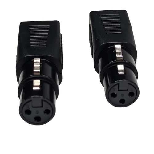 Miniatura 3 de 2 unids RJ45 a 3 pines XLR DMX conector RJ45 Ethernet a 3 pines XLR DMX hembra adaptador de cable de audio