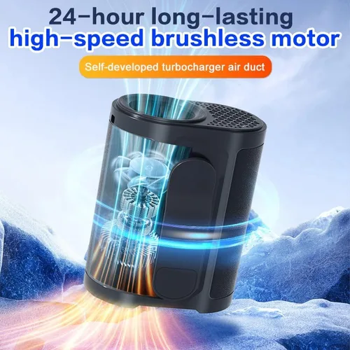 Miniatura 3 de Ventilador de cintura portátil con clip en ventilador de enfriamiento de cuello de cintura personal portátil
