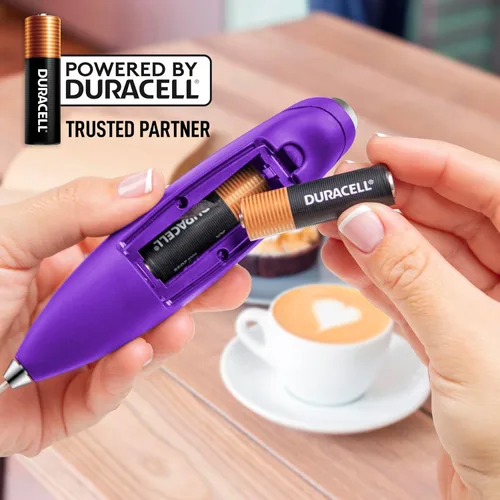 Miniatura 76 de Zulay Milk Boss Espumador de leche potente manual, hace espuma para latte, batidor para mezclar bebidas, café, miniespumador para capuchino, frappé