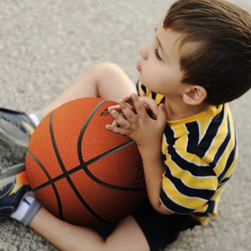 Miniatura 3 de Baloncesto grabado de 29.5 pulgadas, pelota de juego personalizada para interiores y exteriores para hijo y nieto, nunca perderás, regalo de aliento