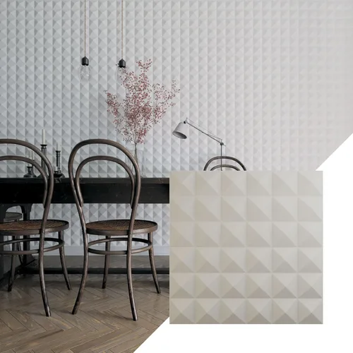 Miniatura 12 de Ekena Millwork 19 5/8 pulgadas de ancho x 19 5/8 pulgadas de alto Damon EnduraWall Panel decorativo de pared 3D, niebla marina