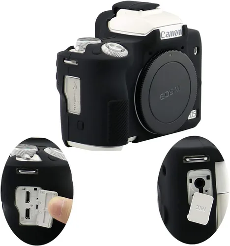 Miniatura 2 de Funda para Canon EOS M50/EOS M50 Mark II, funda protectora de silicona suave para Canon EOS M50/M50 Mark II Cuerpo de cámara digital (negro)