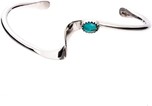 Miniatura 2 de Pulsera Tskies de plata de ley turquesa Aurora