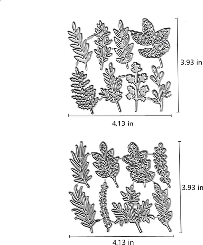 Miniatura 2 de 16 troqueles de corte de hojas, diseño de flores de verano, hojas de otoño, plantillas de metal en relieve para tarjetas, álbumes de recortes y 16