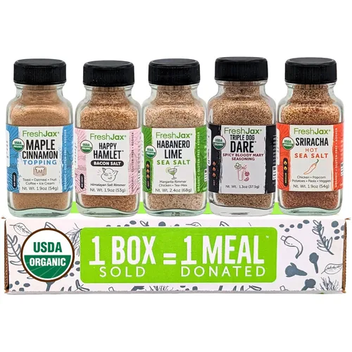 Miniatura 16 de FreshJax Set de Condimentos para Desayuno con Caja de Regalo – 5 Especias Orgánicas para Huevos, Omelettes, Tostadas de Aguacate, Panqueques, Avena
