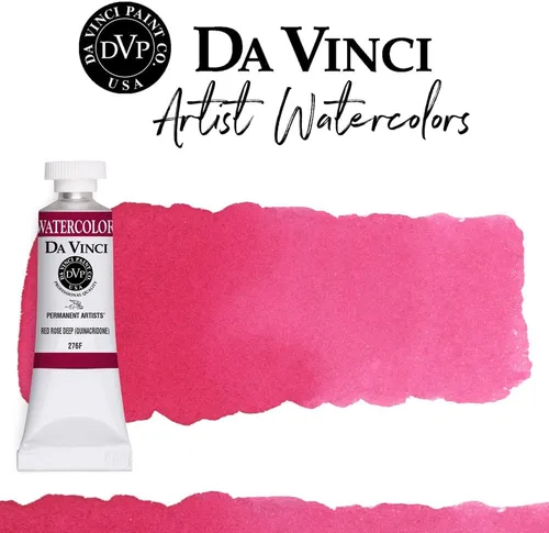 Miniatura 276 de DA VINCI PAINTS Pintura Acuarela Profesional para Artistas, Alizarin Crimson (Quinacridone), 37ml Índigo