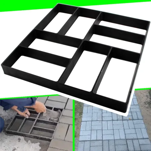 CJGQ Moldes de Concreto Reutilizables Fabricador de Caminos Pavimentador Fabricador de Senderos, Patio Jardín Césped DIY Pasarela Pavimento Moldes