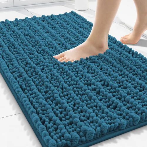 Miniatura 317 de Smiry Alfombras de Baño 24x16 pulgadas, Alfombras de Baño de Chenilla Extra Suaves y Absorbentes, Respaldo de Goma Antideslizante, Lavable a Máquina