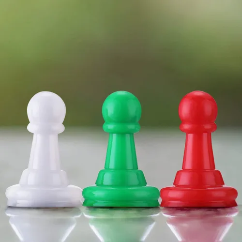 Miniatura 5 de Zonon 64 piezas de juegos de mesa, piezas de ajedrez de plástico multicolor, 1 pulgada a granel para tablero de componentes de mesa, accesorios