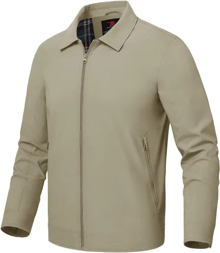 Miniatura 19 de Rdruko Chaquetas ligeras para hombre Cortavientos de primavera y otoño Chaquetas ligeras Casuales y elegantes con bolsillos