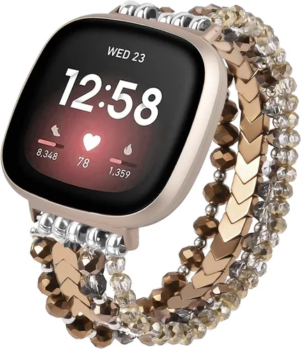 Miniatura 11 de MOFREE Bracelet Compatible with Fitbit Versa 3/Versa 4 Bands/Fitbit Sense/Sense 2 Bands for Women