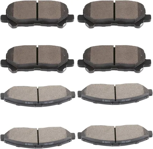 Miniatura 26 de SCITOO - Juego de pastillas de freno de cerámica, 8 pastillas de freno para BMW 740i 1995, 1997-2001, BMW 740i, 1995-2001 para BMW 740iL, 2000-2003