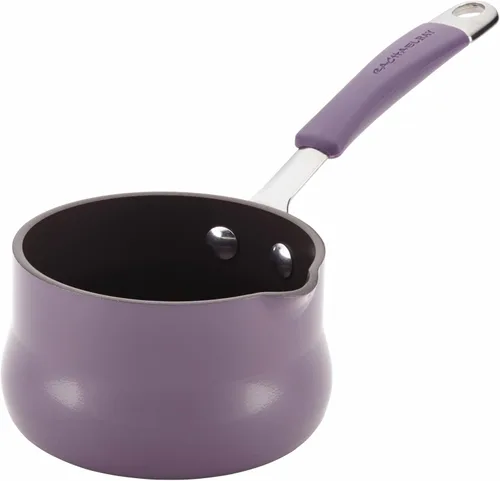 Miniatura 12 de Rachael Ray Cucina - Calentador de mantequilla antiadherente/cacerola pequeña, 0.75 cuartos de galón, azul agave