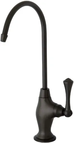 Kingston Brass Gourmetier KS3195AL Grifo de agua mango simple para filtración, Latón / Latón antiguo, KS3195BL Oil Rubbed Bronze