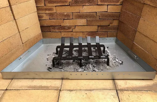 Miniatura 2 de Rejilla de leña para chimenea de acero sólido resistente, soporte para estufa de leña, 13 x 10 x 4 pulgadas