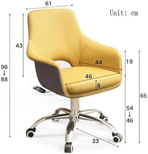 Miniatura 2 de Silla de escritorio de oficina ajustable con ruedas, silla giratoria, silla de aprendizaje, silla de oficina de escritura, silla de juegos, silla