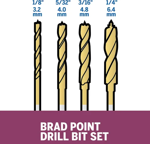 Miniatura 2 de Dremel 631 - Juego de brocas Brad Point (4 piezas)