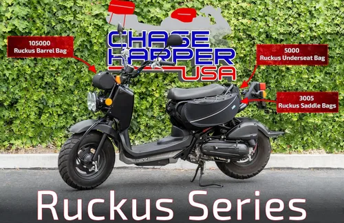 Miniatura 7 de Chase Harper USA 5000 - Compatible con todos los modelos Honda Ruckus años - Bolsa debajo del asiento - Modelo 2020 - Resistente al agua y al