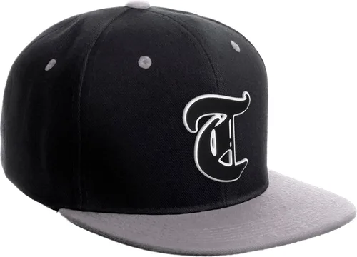 Miniatura 1658 de Daxton Gorra clásica con visera de billete plano con letras del alfabeto inglés antiguo de la A a la Z