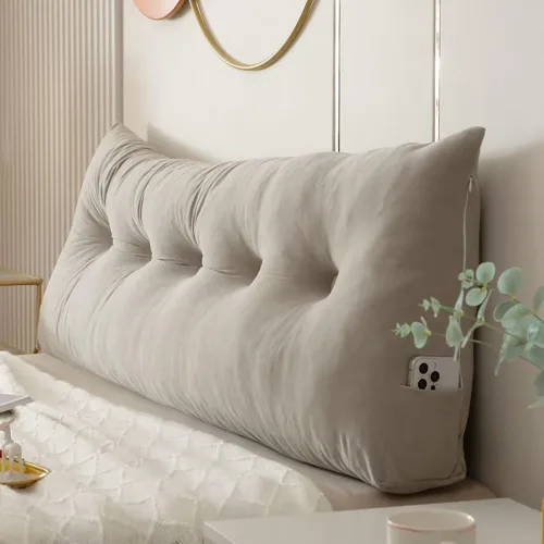 Miniatura 3 de Almohada de cabecera tamaño Queen para cama, almohada de sofá cama, cojín de cabecero, almohada de cuña tamaño King