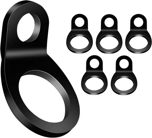 Miniatura 11 de Anclajes de anillos de correa de amarre, anclajes de ganchos de amarre, anillos de amarre de acero inoxidable con revestimiento en polvo negro
