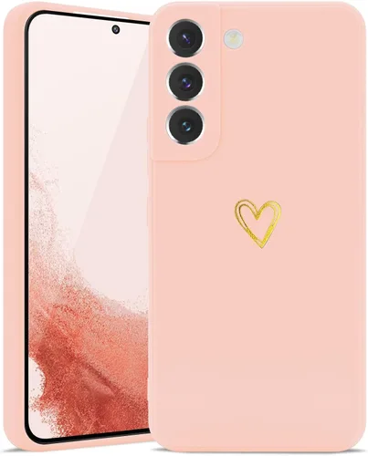 Miniatura 12 de Wirvyuer Funda para Samsung Galaxy S22, bonita funda delgada a prueba de golpes con soporte de carga inalámbrica y protección, verde