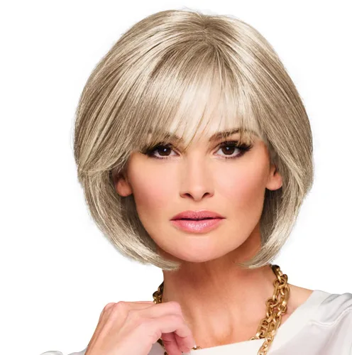 Miniatura 16 de Raquel Welch Made You Look Chin-Length Chic Bob, 100% atado a mano por ropa de pelo, gorra pequeña promedio, RL10/12 castaño iluminado por el sol