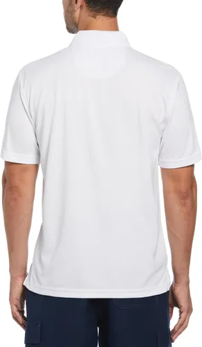 Miniatura 2 de Cubavera playera polo con textura, de alto rendimiento para hombre, tecnología que absorbe la humedad, ajuste regular