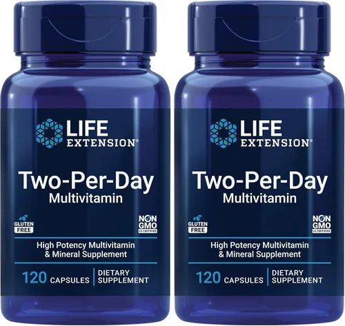 Miniatura 10 de Life Extension Suplemento multivitamínico y mineral de alta potencia de dos por día, vitaminas, minerales, extractos de plantas, quercetina, 5-MTHF
