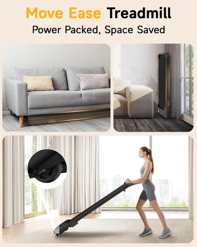 Miniatura 5 de Walking Pad Treadmill with Handle Bar,Walking Pad with Incline 8%,2.5HP Quiet Under Desk 320 lbs 2 in 1Treadmills for Home Office,Compact Foldable