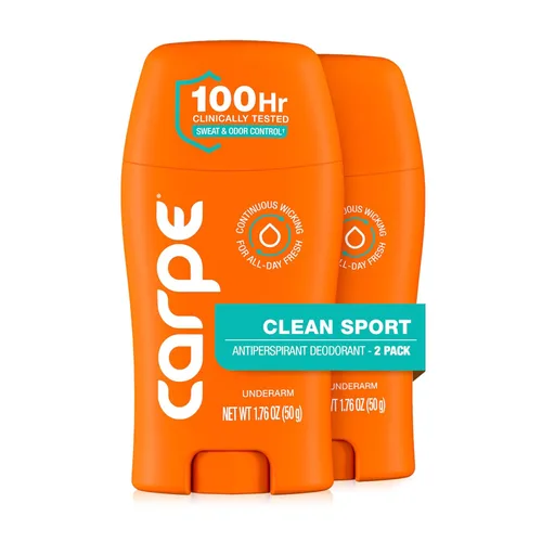 Carpe Desodorante antitranspirante para axilas, antitranspirante extra fuerte para hombres con control de sudor de 100 horas, desodorante para