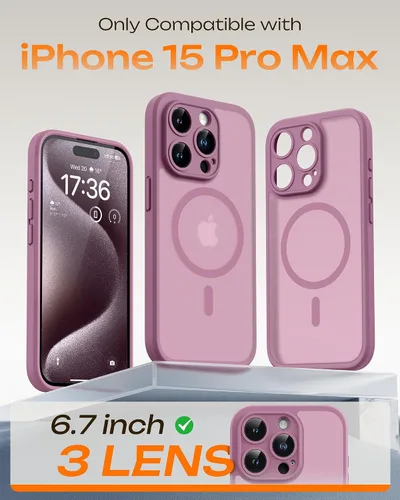Miniatura 427 de TOCOL Funda para iPhone 11, compatible con Magsafe, protección completa de cámara, imanes integrados, protección contra caídas, funda translúcida