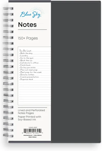 Miniatura 7 de Blue Sky Smart Notes - Cuaderno profesional, encuadernación Wire-O, 8.5 x 11 pulgadas, negro (14713)