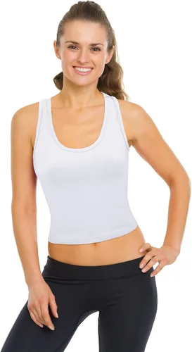 Miniatura 6 de Boao 4 camisetas básicas sin mangas de espalda cruzada para mujer