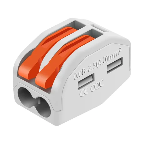 Miniatura 35 de Nineleaf Conectores de cable de palanca, conectores compactos de empalme de alambre en línea, terminales eléctricos modulares reutilizables 1 en 1