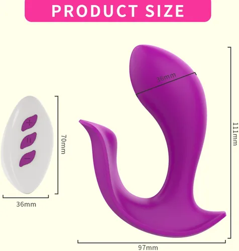 Miniatura 4 de Vibradores de punto G, juguetes sexuales para mujeres, consolador vibrador para parejas, juguetes sexuales para mujeres y hombres (color púrpura)