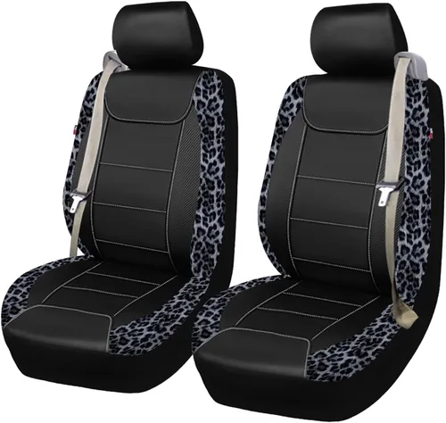 Miniatura 33 de Flying Banner Fundas de asiento de automóvil de fibra de carbono de calidad, tela de malla de aire, deportiva, respaldo bajo, respaldo alto