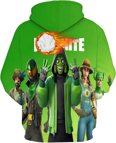 Miniatura 3 de MOIPZUE Sudadera con capucha para juegos para jóvenes, con estampado 3D, con bolsillo, ideal como regalo de cumpleaños de Navidad