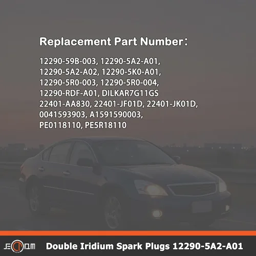 Miniatura 4 de Iridium - Juego de 6 bujías de repuesto automotrices 12290-5A2-A01 DILKAR7G11GS para automóviles compatibles con Honda Accord Civic 2010-2019 CR-V