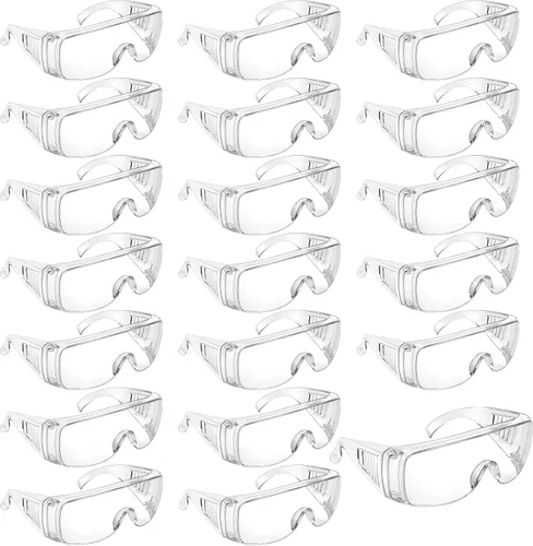 Miniatura 10 de Queekay Gafas de seguridad sobre anteojos Gafas de protección contra polvo, impacto y arañazos para hombres, mujeres, enfermeras, trabajadores