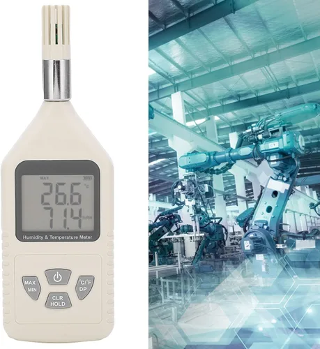 Miniatura 7 de Hyuduo GM1360A Digital Thermometer Hygrometer Handheld Temperature Humidity Meter with Large LCD Screen Dual Sensors for Factory Lab Warehouse