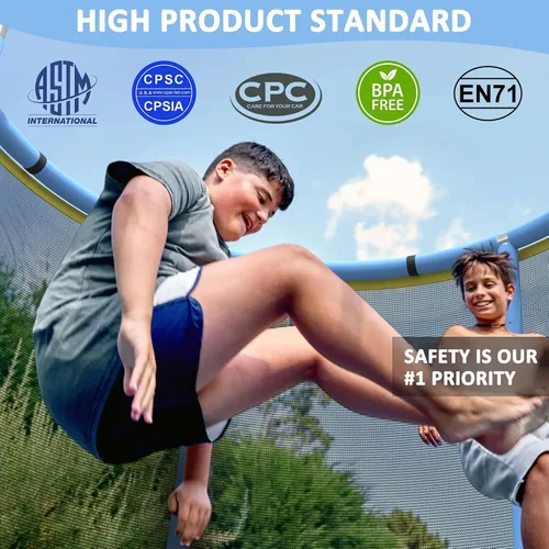 Miniatura 3 de Trampolín infantil de 60 pulgadas para niños de 2 a 4 años, mini trampolín de 5 pies para interiores con pelota de baloncesto, barra de gimnasia